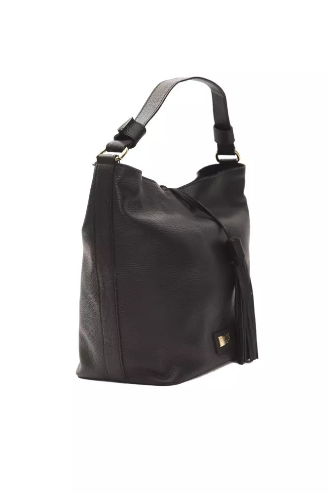 Sac porté épaule Pompei Donatella noir en cuir
