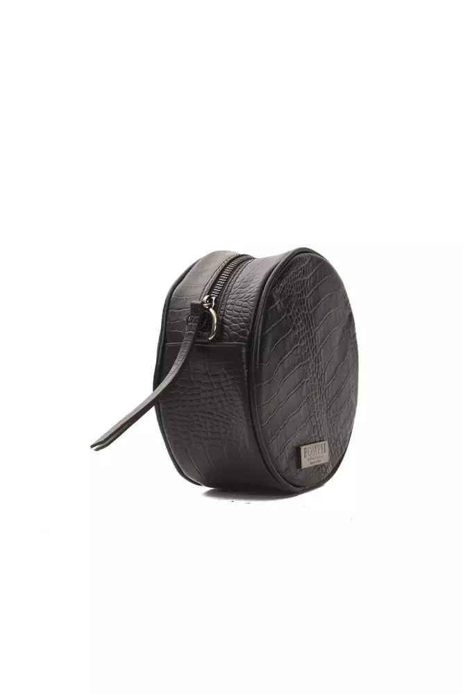 Sac bandoulière Pompei Donatella noir en cuir