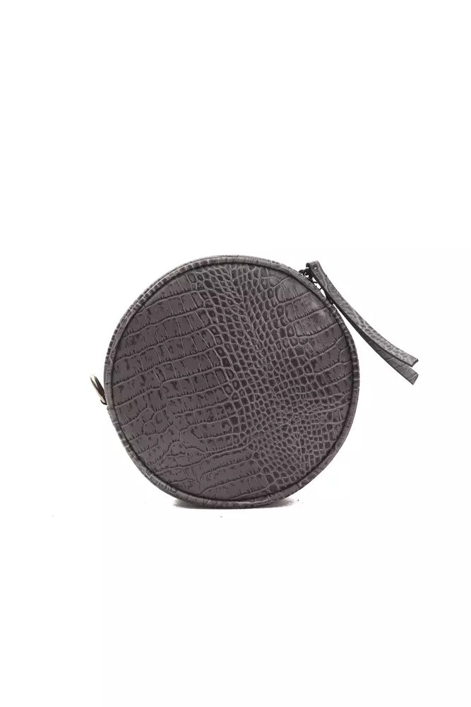 Sac bandoulière Pompei Donatella gris en cuir