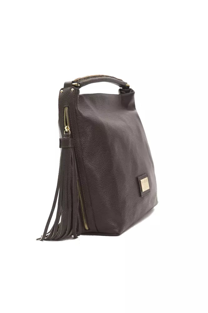 Sac porté épaule Pompei Donatella marron en cuir