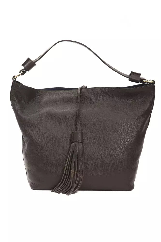 Sac porté épaule Pompei Donatella marron en cuir