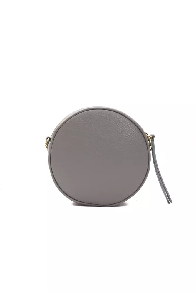 Sac bandoulière Pompei Donatella gris en cuir