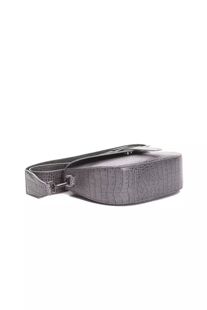 Sac bandoulière Pompei Donatella gris en cuir