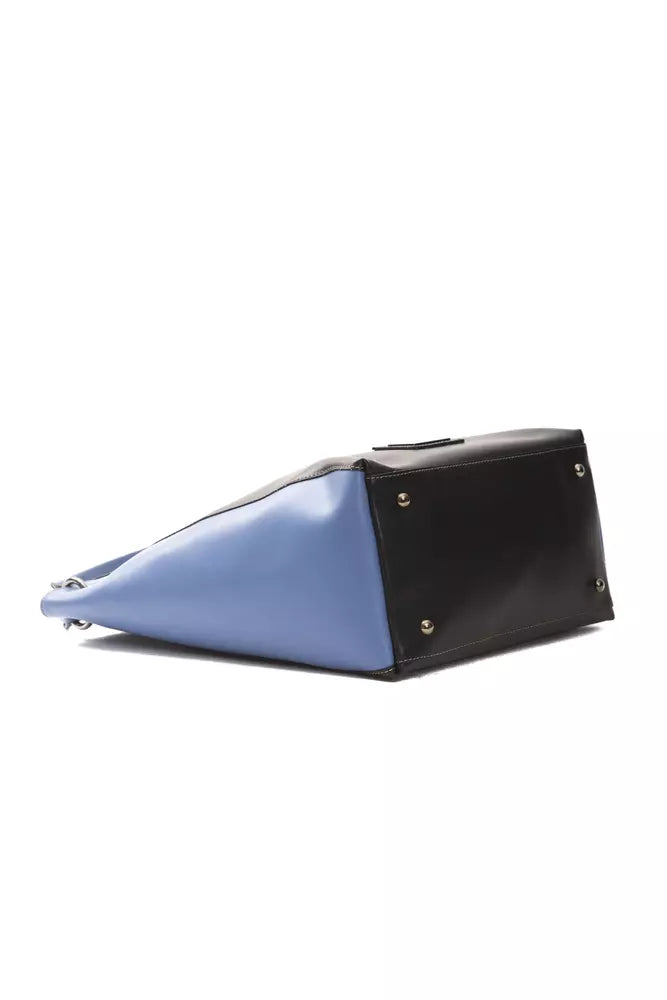 Sac porté épaule Pompei Donatella noir en cuir