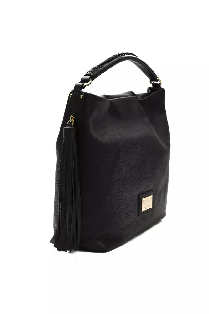 Sac porté épaule Pompei Donatella noir en cuir