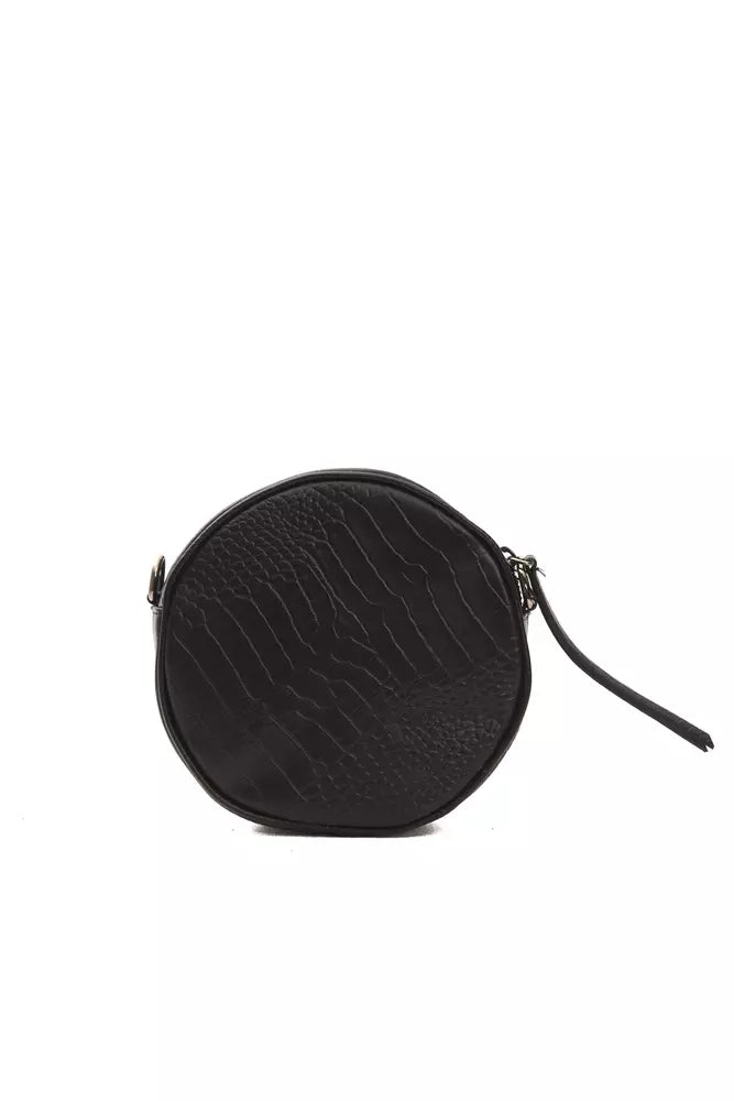 Sac bandoulière Pompei Donatella noir en cuir