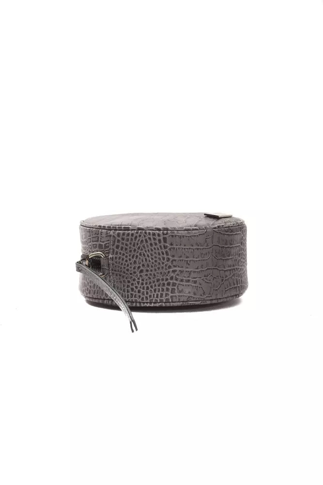 Sac bandoulière Pompei Donatella gris en cuir