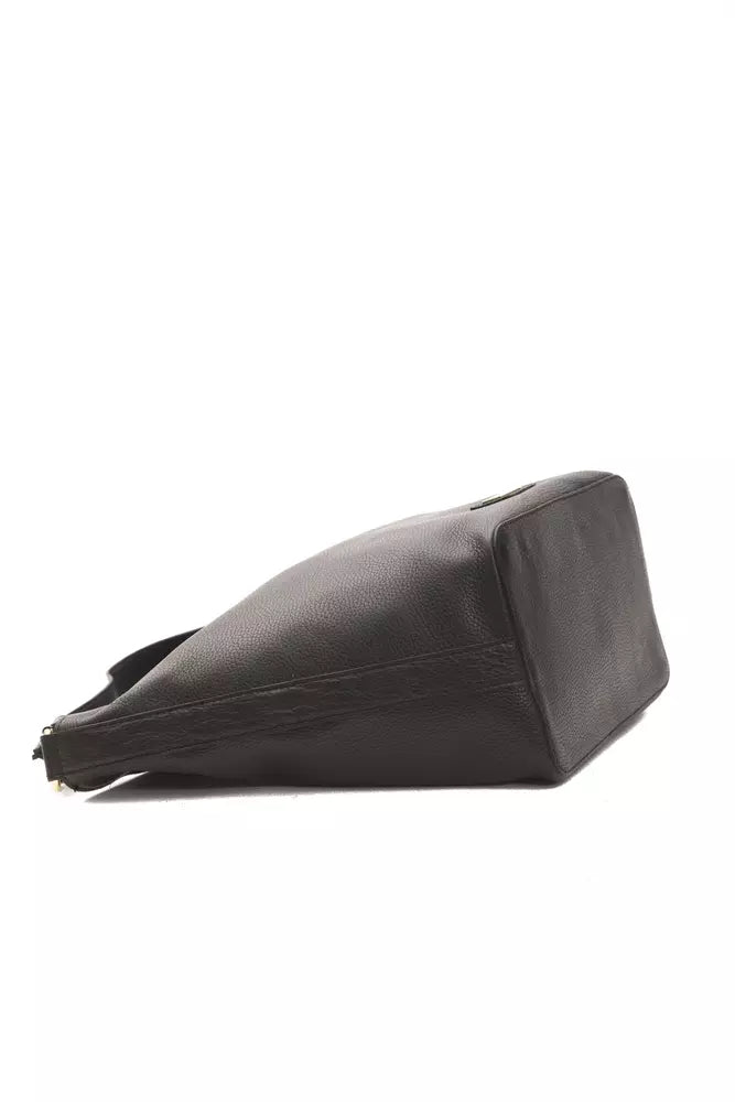 Sac porté épaule Pompei Donatella noir en cuir