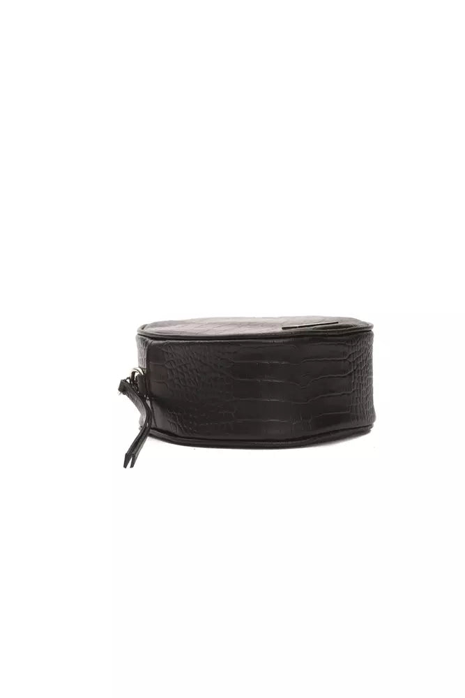 Sac bandoulière Pompei Donatella noir en cuir