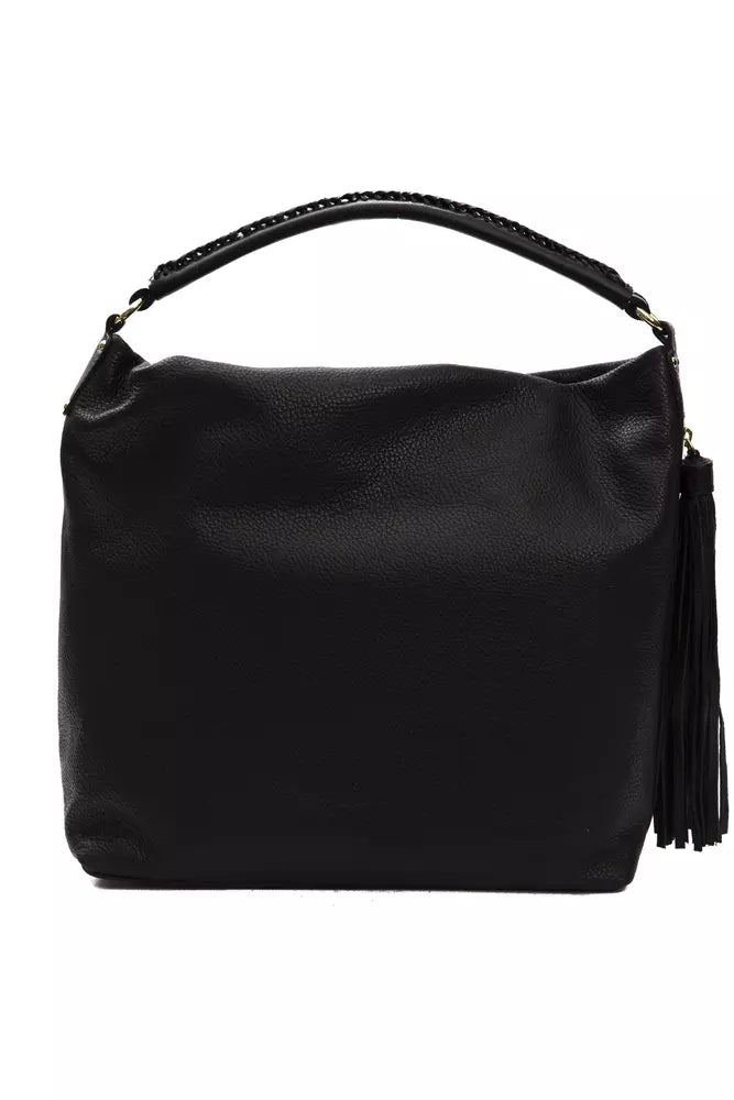 Sac porté épaule Pompei Donatella noir en cuir