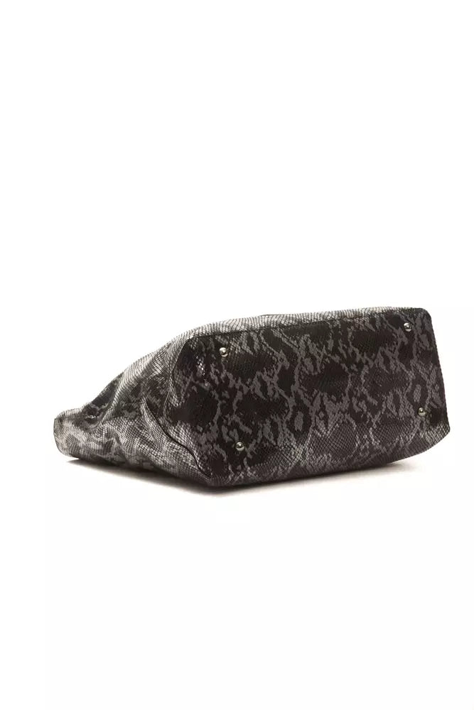 Sac porté épaule Pompei Donatella gris en cuir