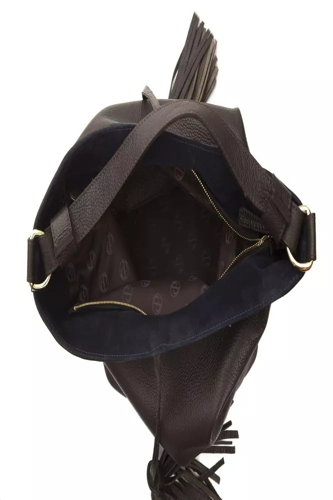 Sac porté épaule Pompei Donatella marron en cuir