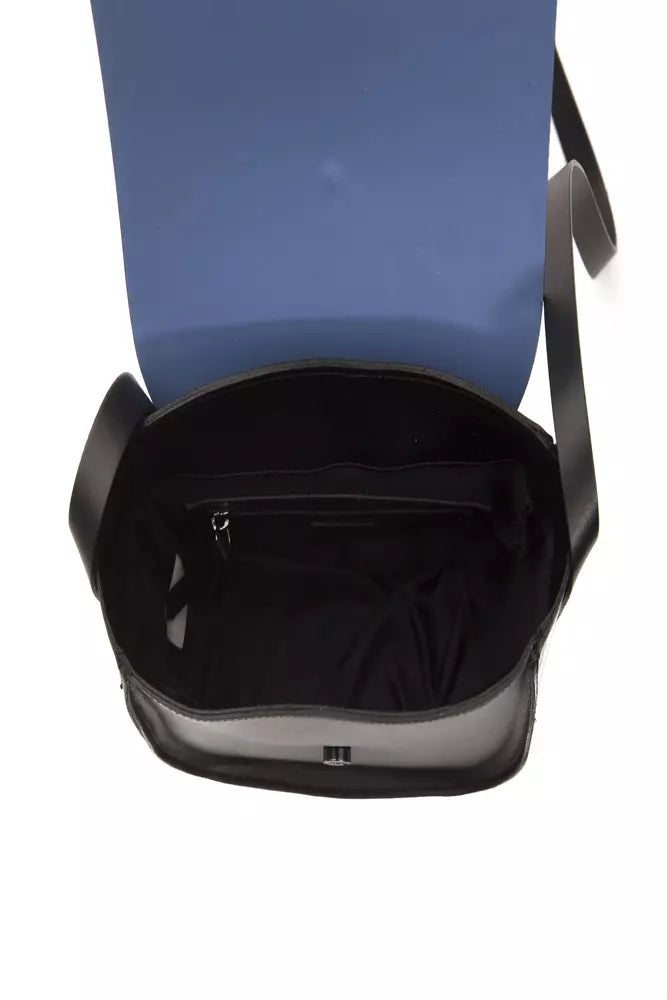 Sac bandoulière Pompei Donatella bleu en cuir