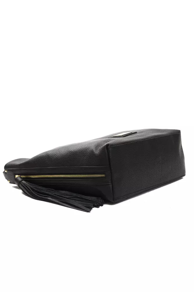 Sac porté épaule Pompei Donatella noir en cuir