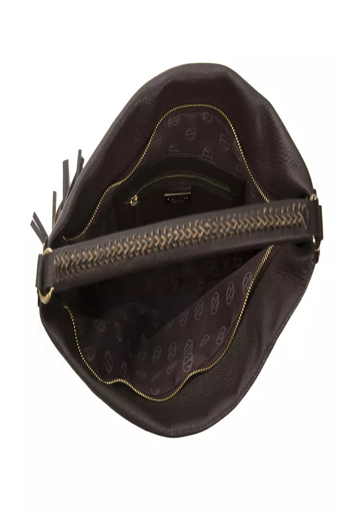 Sac porté épaule Pompei Donatella marron en cuir