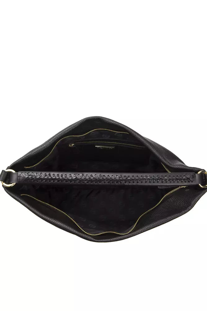 Sac porté épaule Pompei Donatella noir en cuir