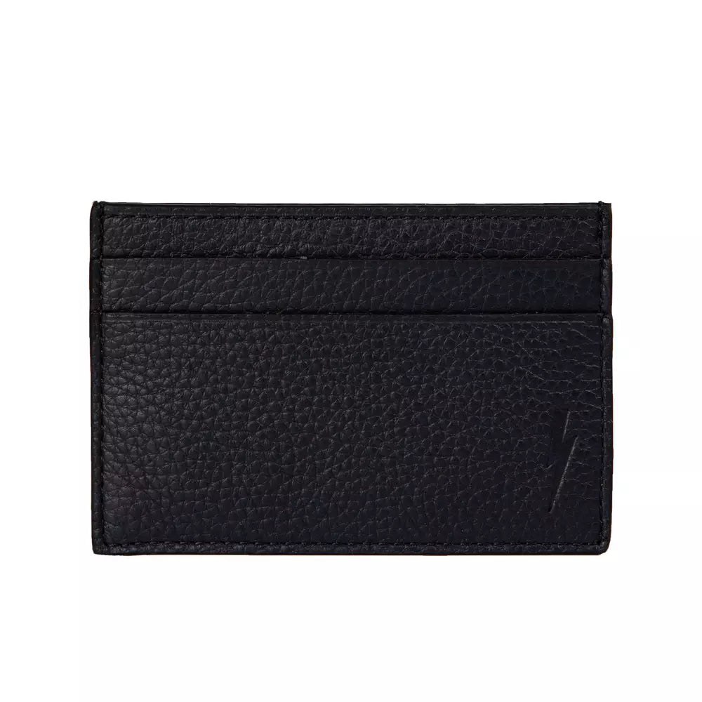 Portefeuille Neil Barrett noir en cuir