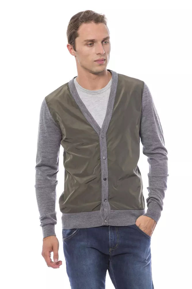Gilet cardigan Verri gris en laine