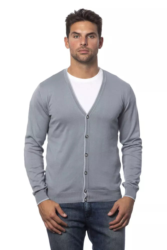 Gilet cardigan Verri gris en coton