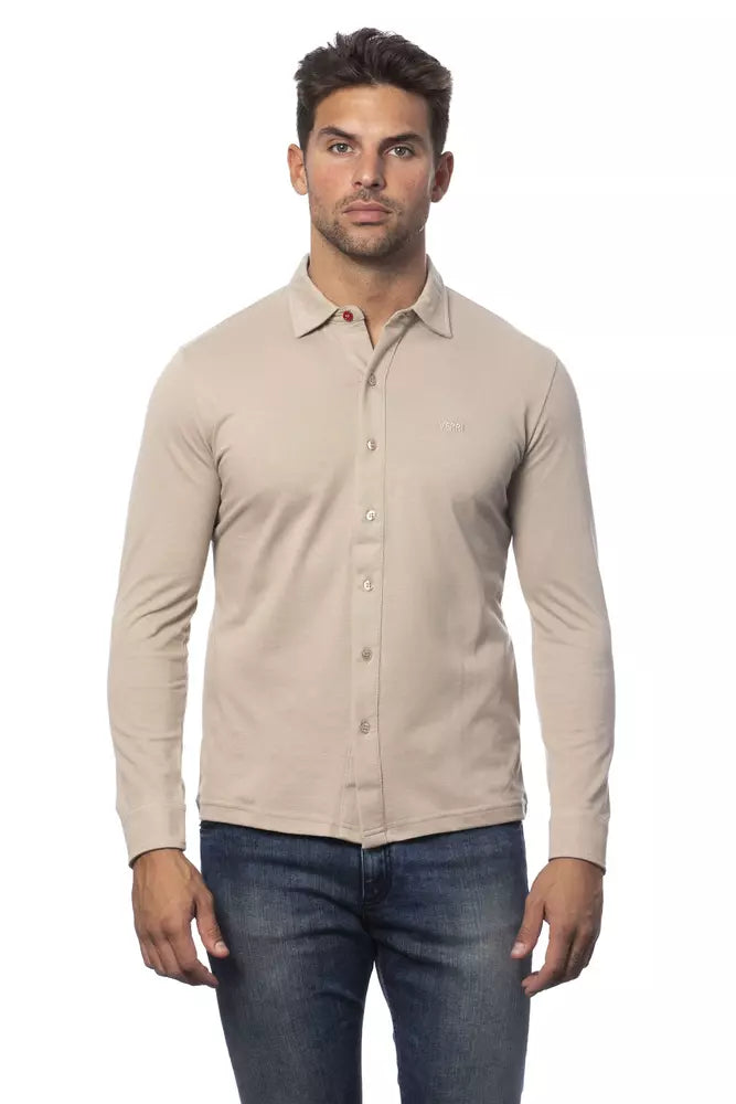 Chemise Verri beige en coton