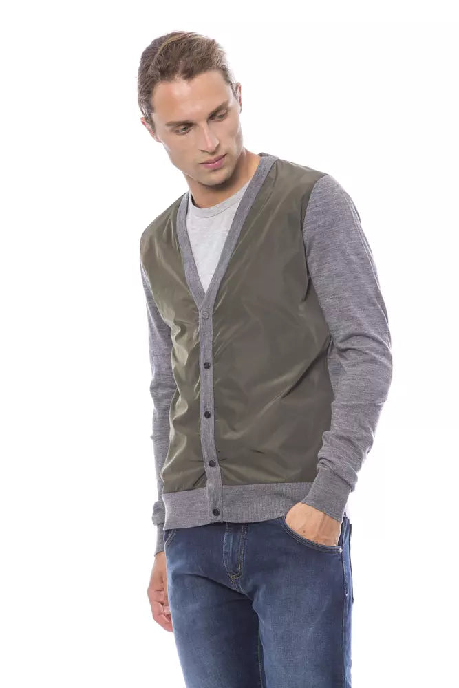 Gilet cardigan Verri gris en laine
