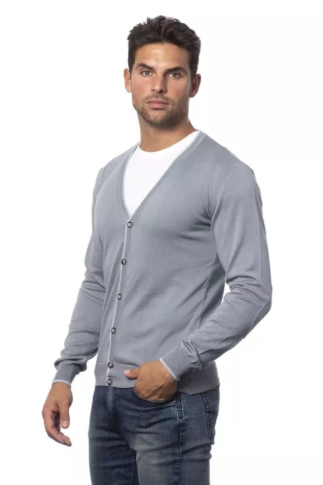 Gilet cardigan Verri gris en coton