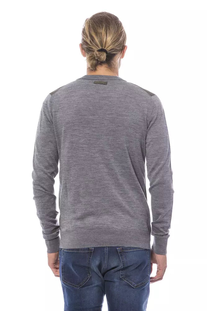Gilet cardigan Verri gris en laine