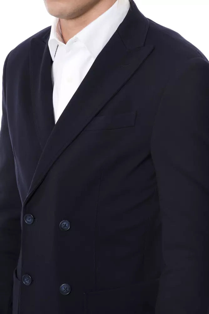 Blazer Verri bleu en viscose
