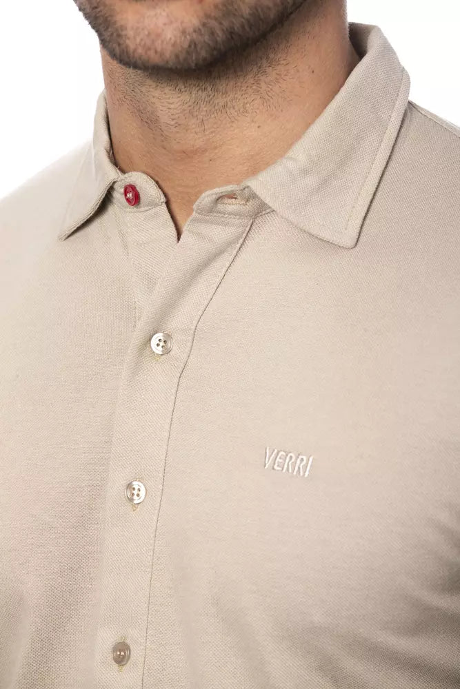 Chemise Verri beige en coton