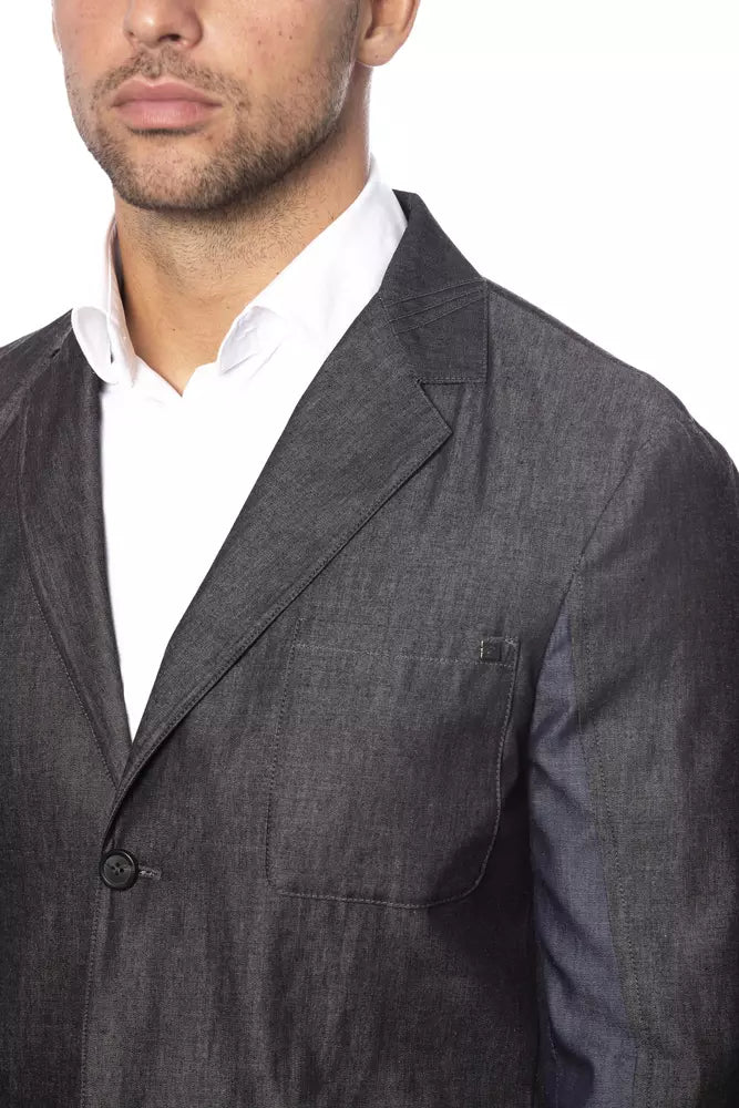 Blazer Verri gris en coton