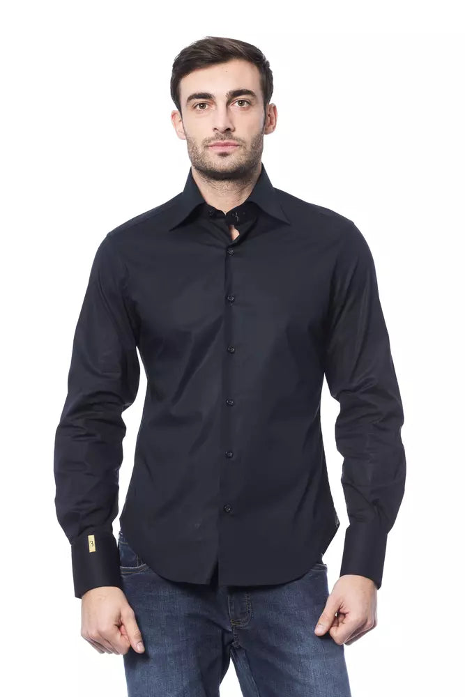 Chemise Billionaire Italian Couture bleue en coton