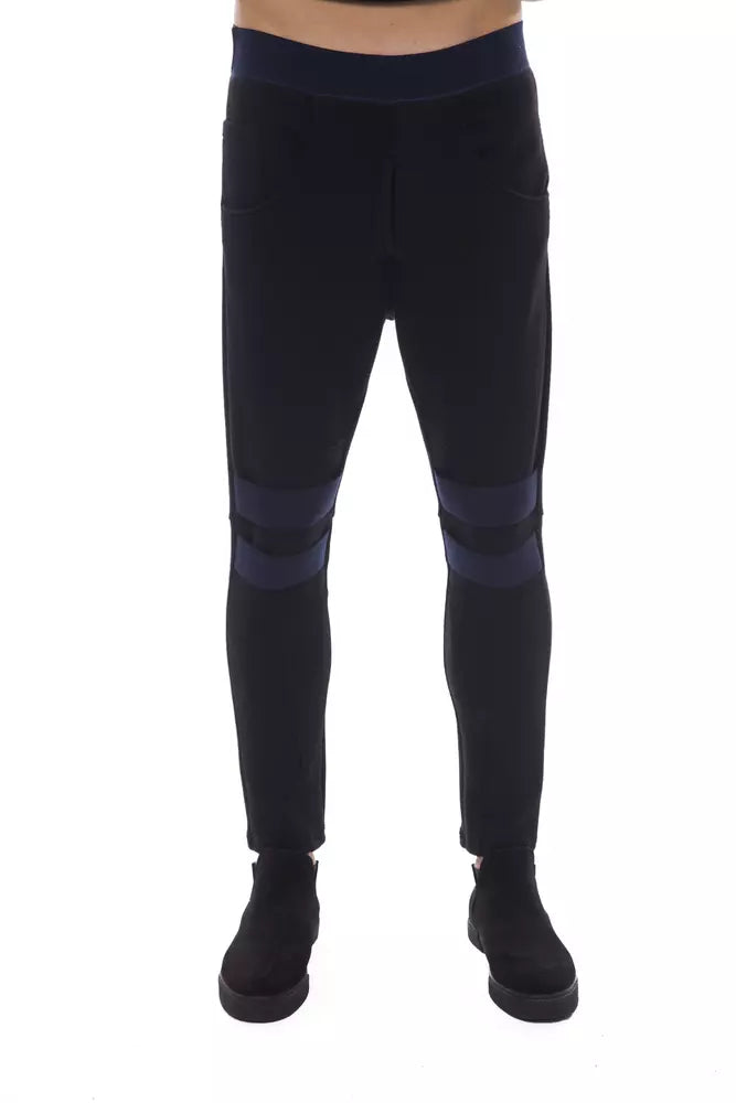 Pantalon Nicolo Tonetto noir en viscose