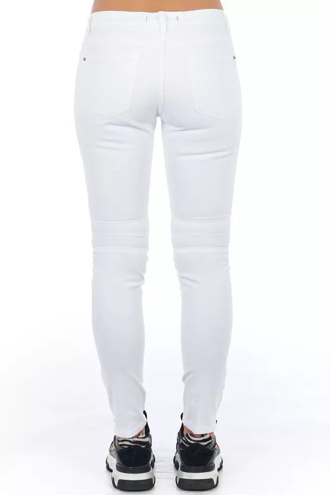 Jean Frankie Morello blanc en coton