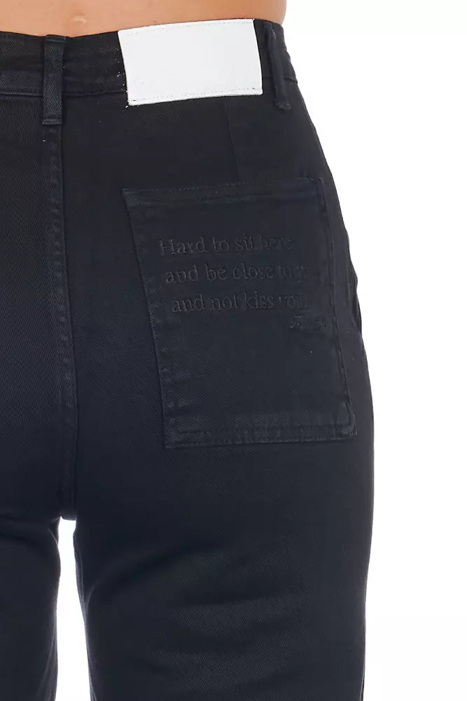 Pièce de créateur Frankie Morello noire en coton (court)