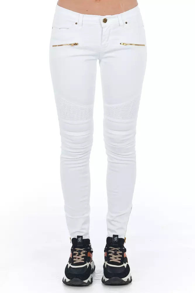 Jean Frankie Morello blanc en coton
