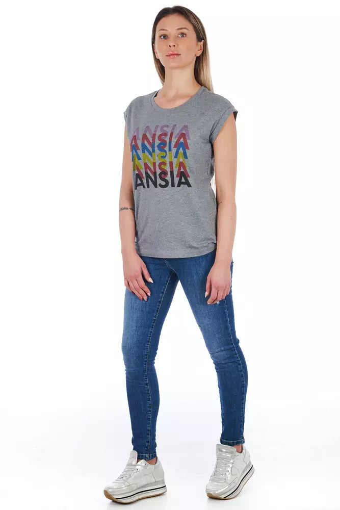 Chemise Frankie Morello grise en coton