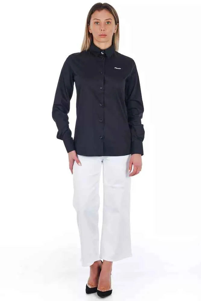 Frankie Morello White Cotton Women Cropped Trouser