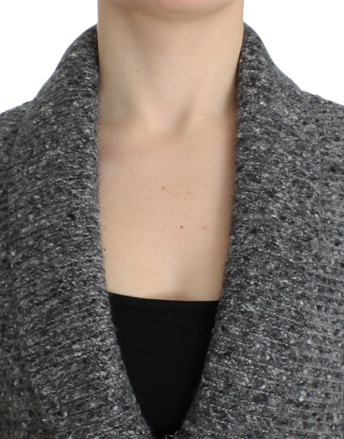 Gilet cardigan Cavalli gris en laine