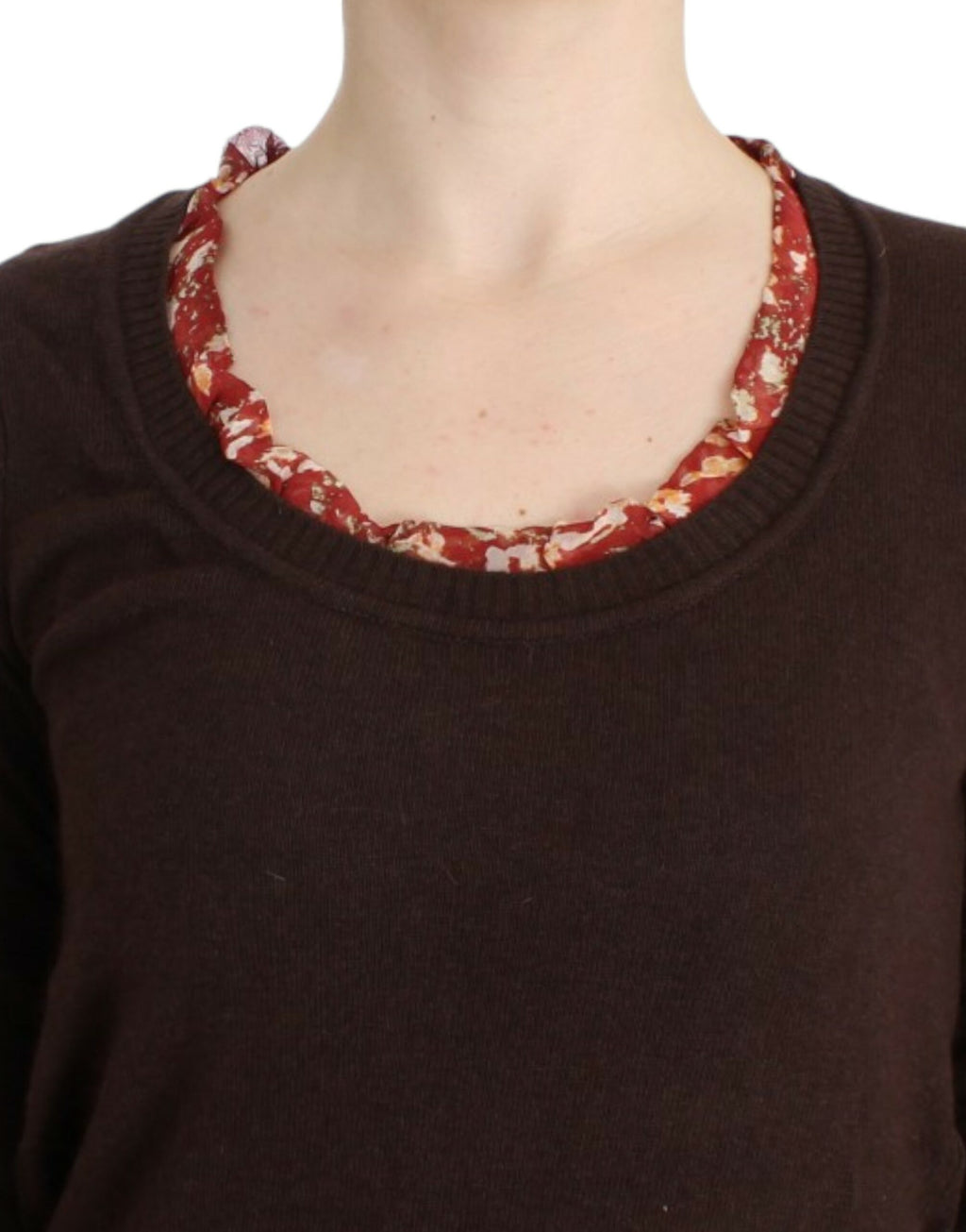 Pull en maille Cavalli marron