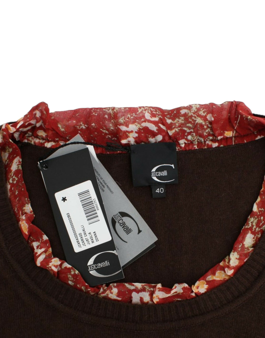 Pull en maille Cavalli marron