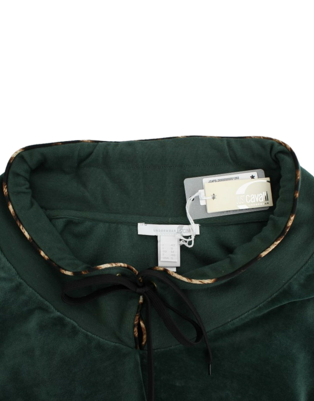Pull en maille Cavalli vert en coton
