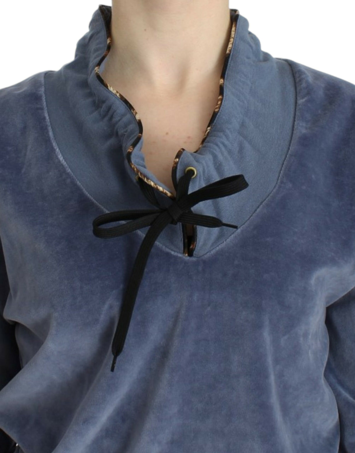 Pull en maille Cavalli bleu en coton