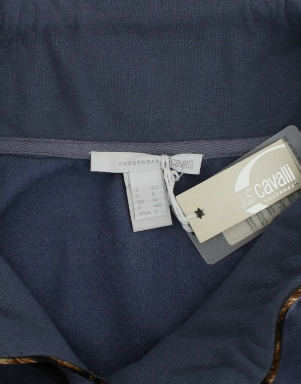 Pull en maille Cavalli bleu en coton