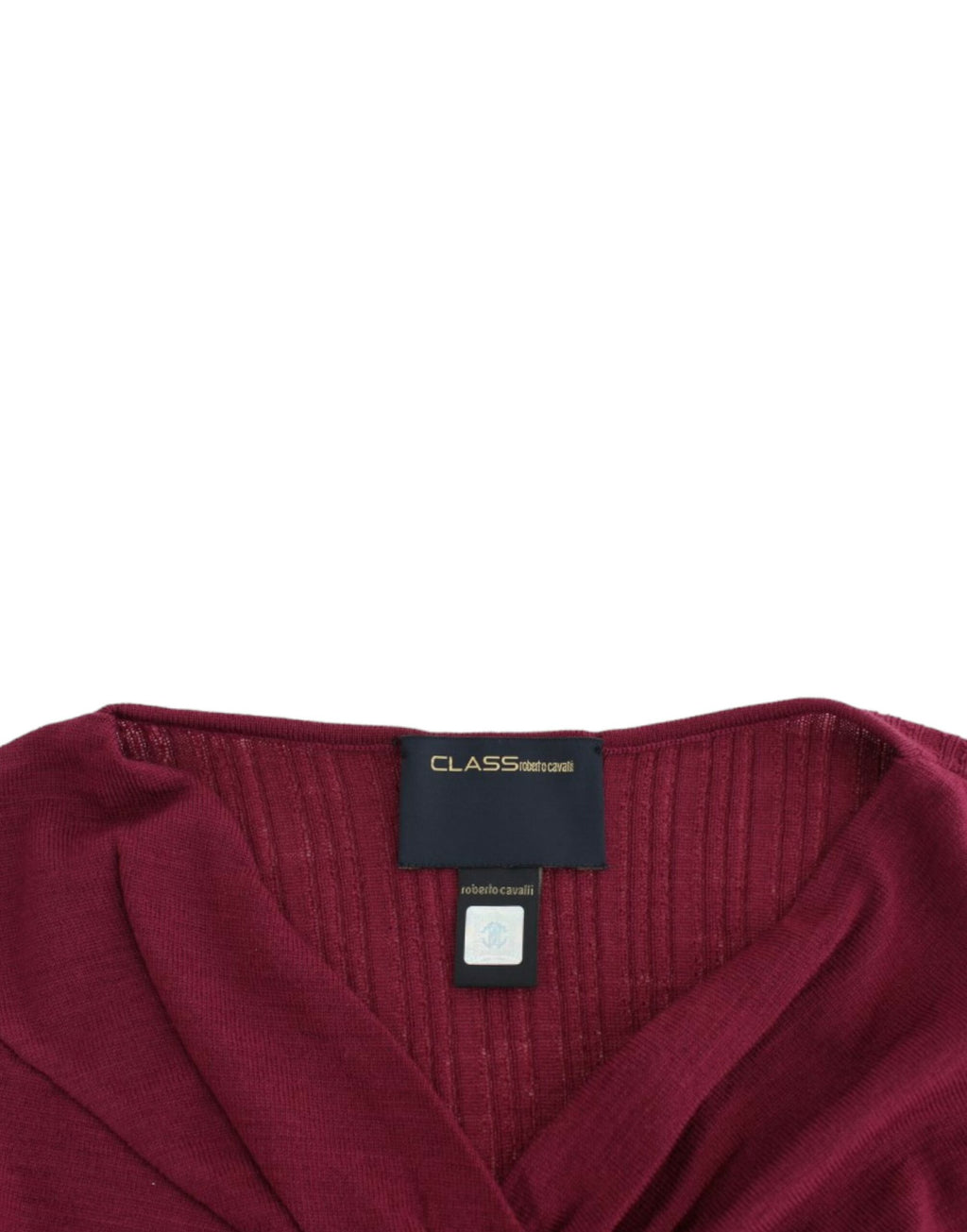 Pull en maille Cavalli violet en laine