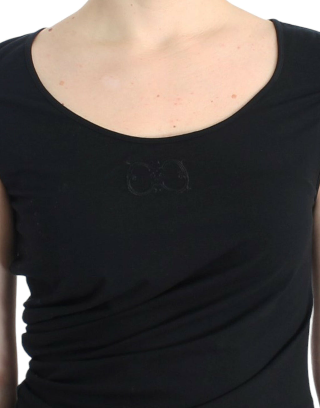 Top Cavalli noir en coton