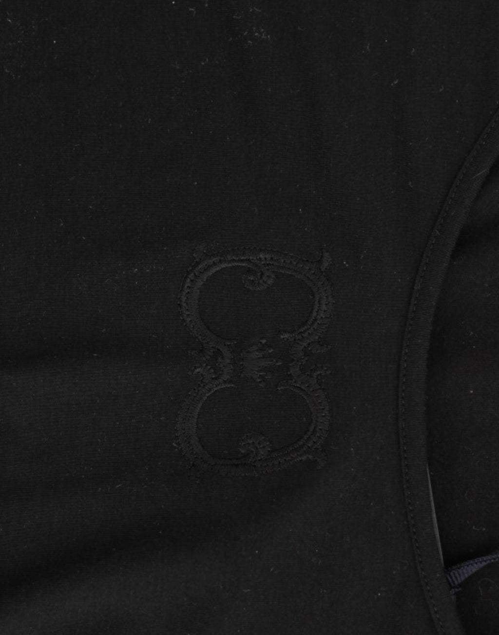 Top Cavalli noir en coton