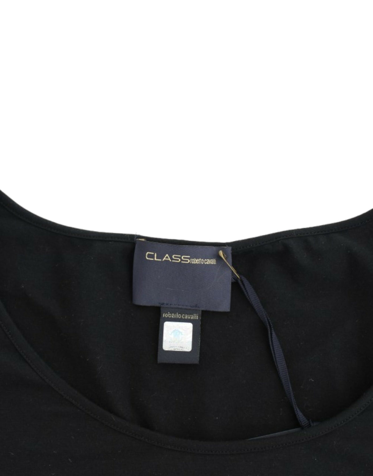 Top Cavalli noir en coton