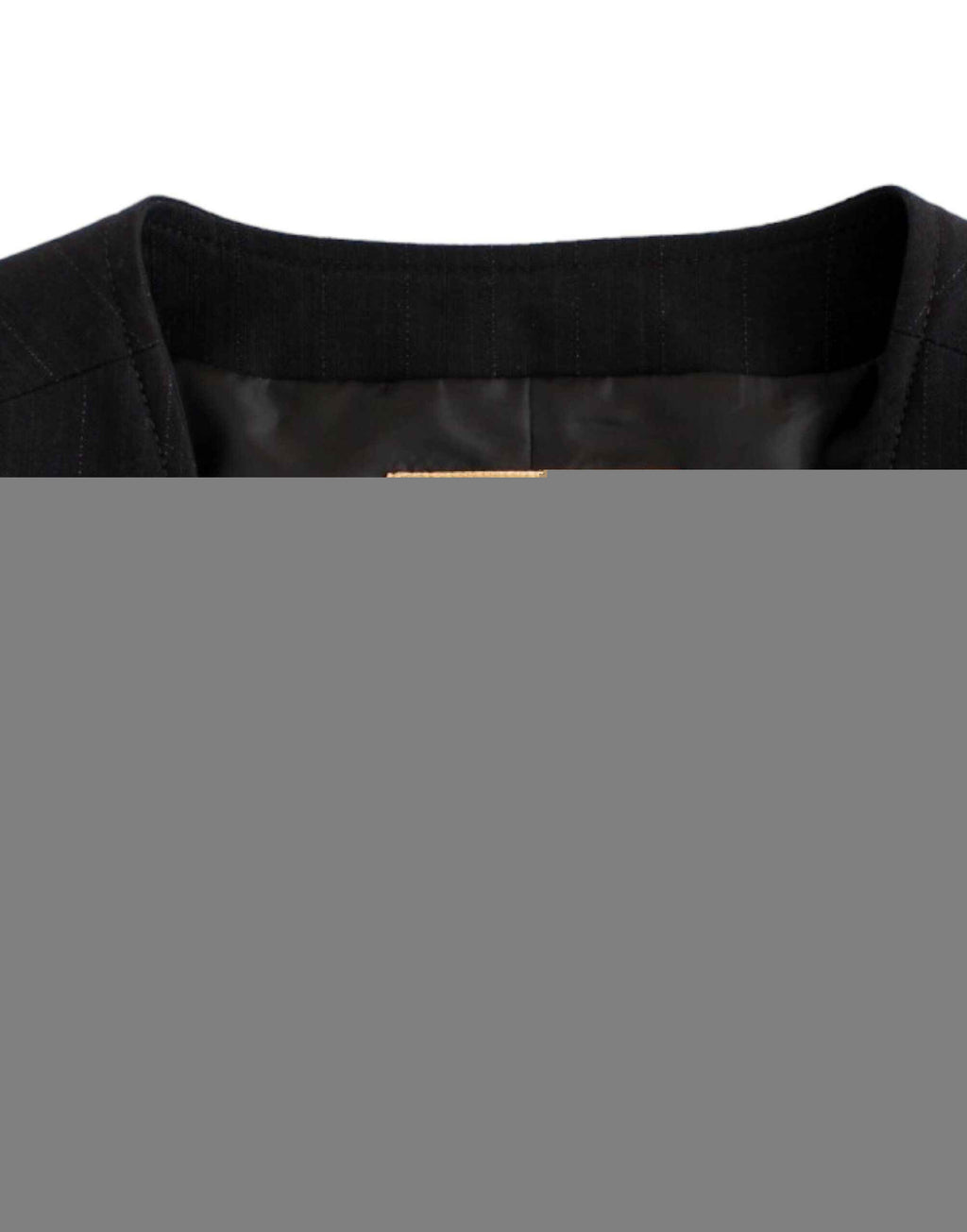 Costume National Black striped cotton casual vest