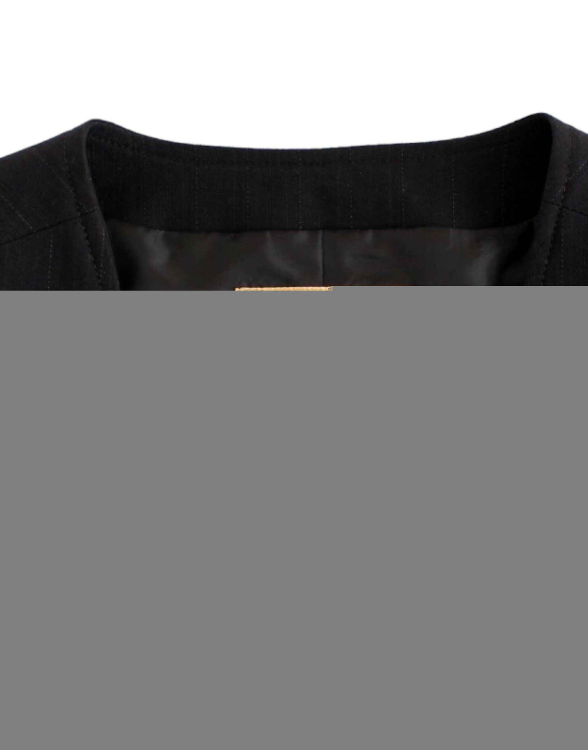 Costume National Black striped cotton casual vest