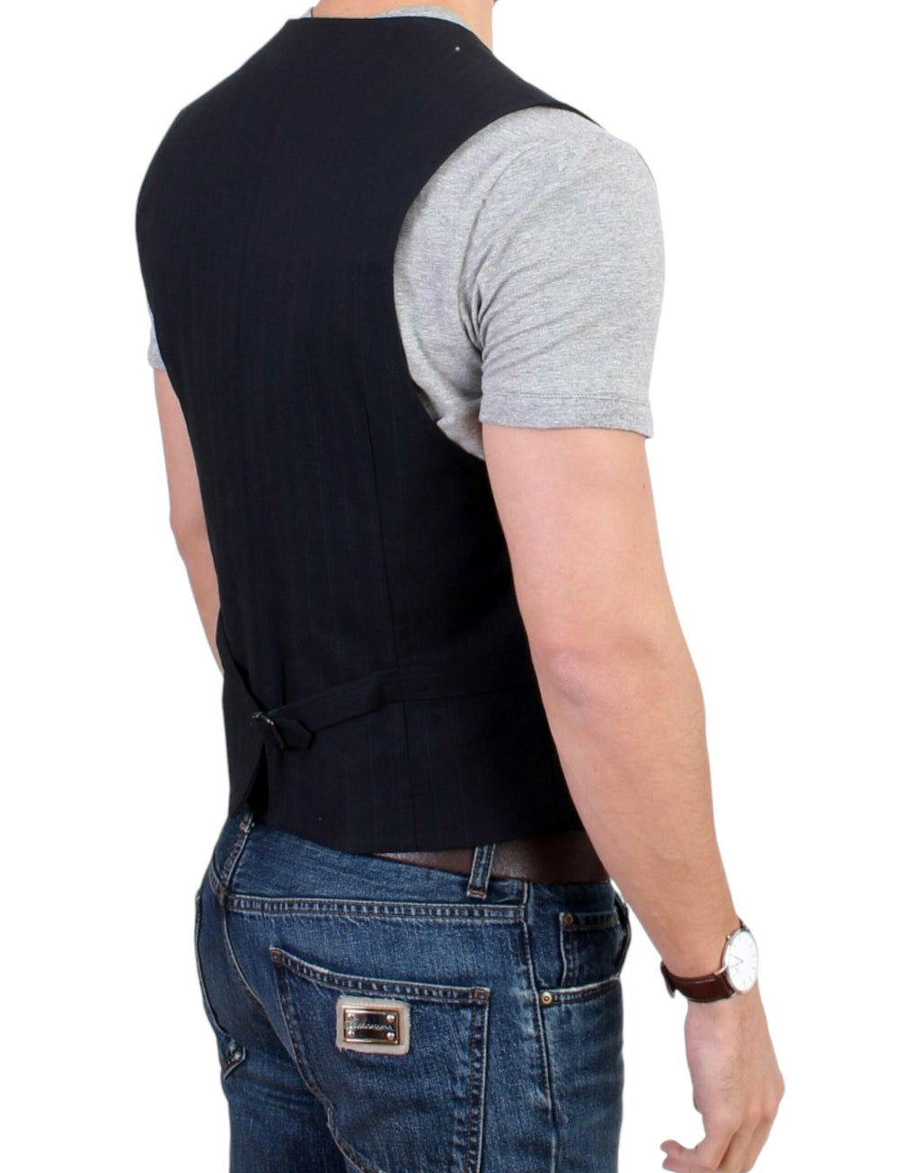 Pièce de créateur Costume National noire en coton (casual chic)